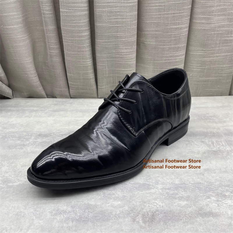 Men'S Formal Office Wear Shoes - Sepatu Oxford Kulit Hitam Pria Sepatu
