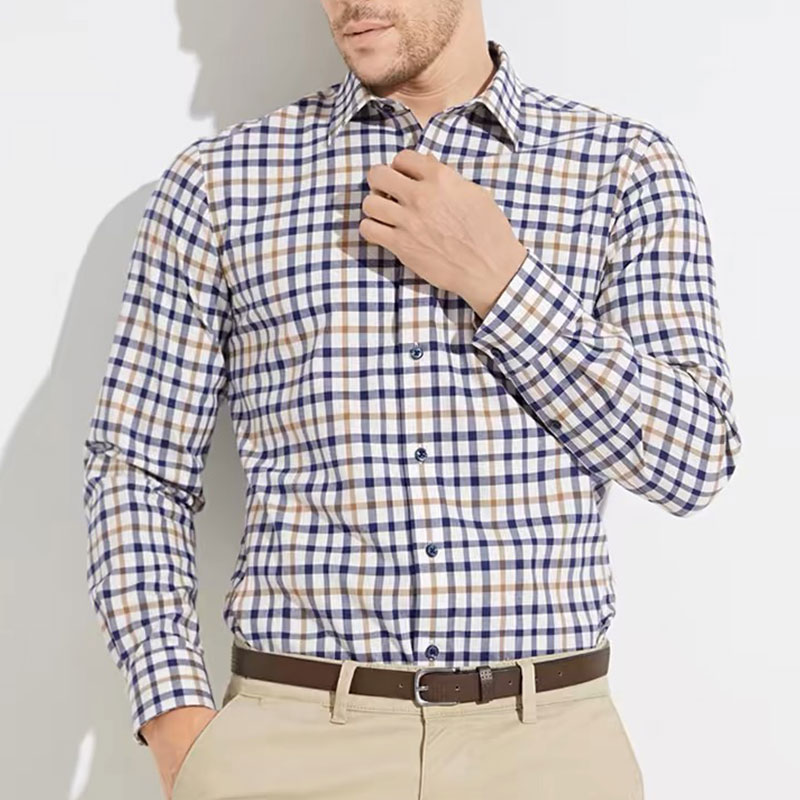 Men Formal Wear For Summer - Kemeja lengan panjang pria, katun murni