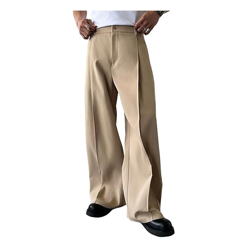 Young Men Formal Wear - Celana Jas Pria Warna Solid Model