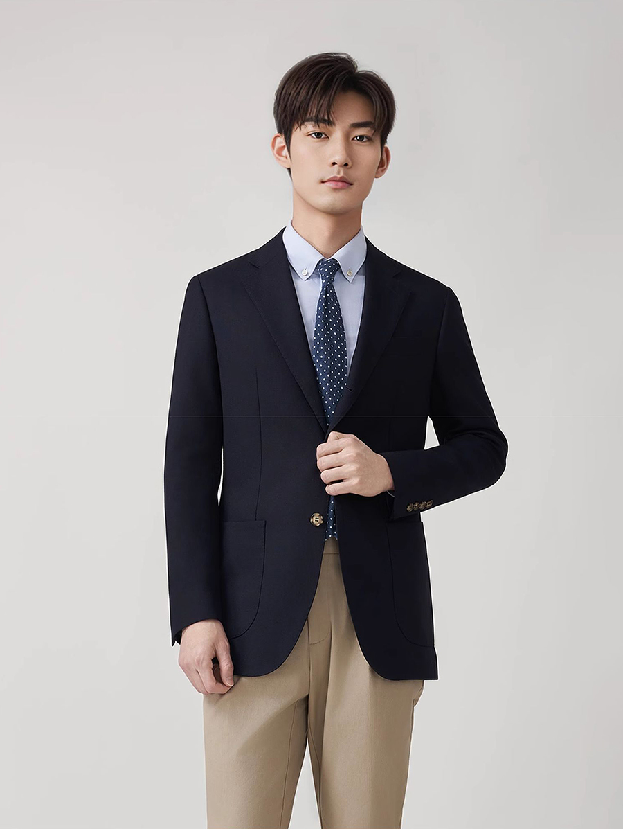 Men'S Formal Wear For Graduation - Set Setelan Blazer Wol 50% Premium