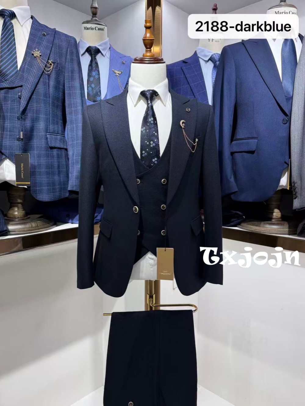 Men Formal Wear Clothes - Setelan Jas Formal Pria Biru Tua