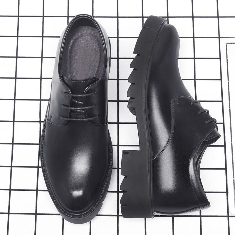 Men'S Formal Office Wear Shoes - Sepatu Pria Kulit Hitam Model Tali