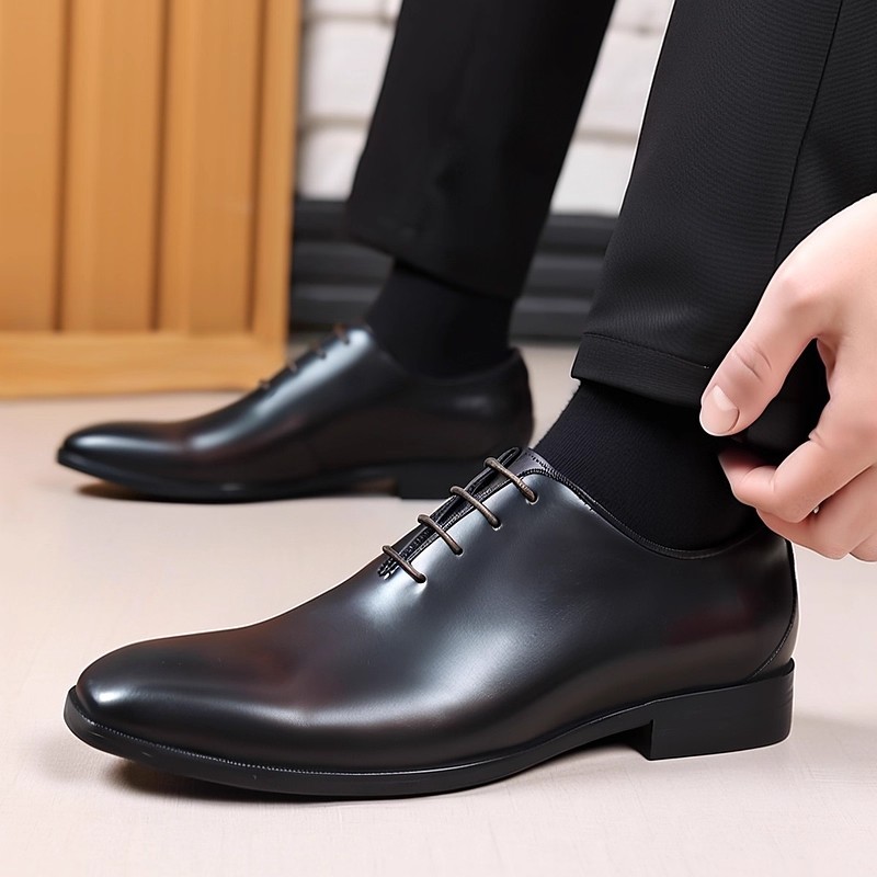 Men'S Formal Office Wear Shoes - Sepatu Oxford Wholecut Pria Kulit Asli