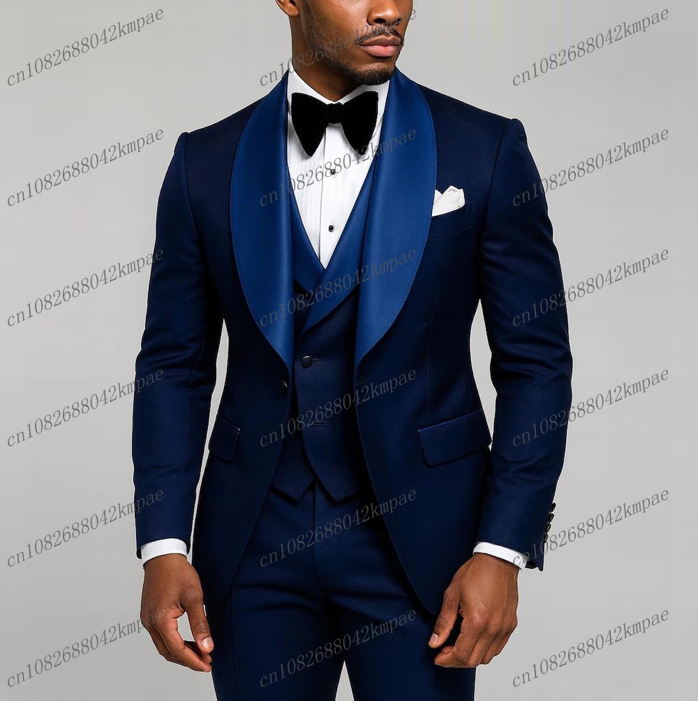 Setelan Jas Pria Formal Biru D - Young Men Formal Wear ulasan dan harga