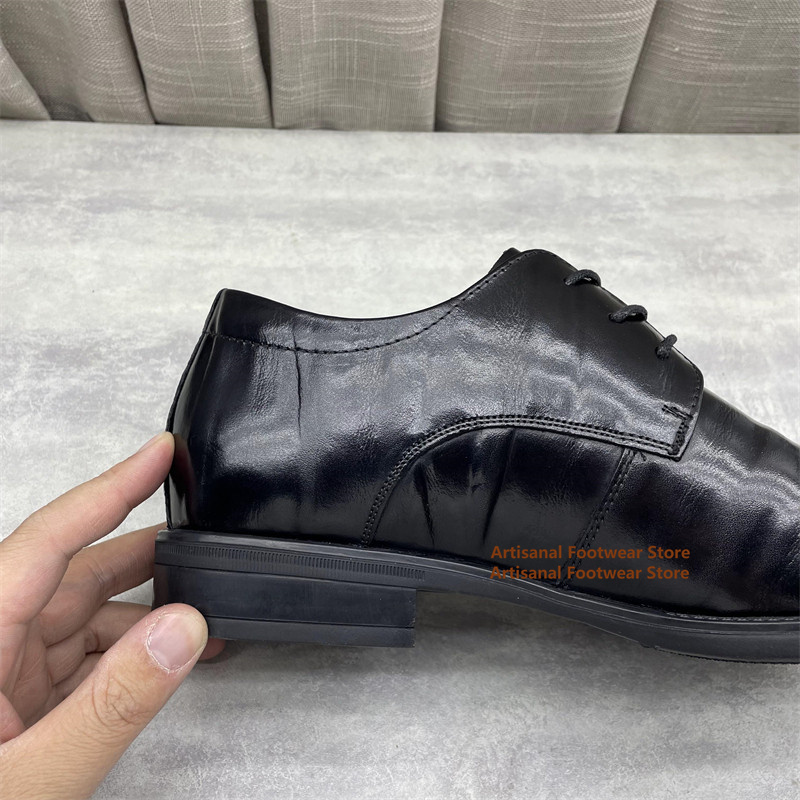 Sepatu Oxford Kulit Hitam Pria - Men'S Formal Office Wear Shoes ulasan dan harga