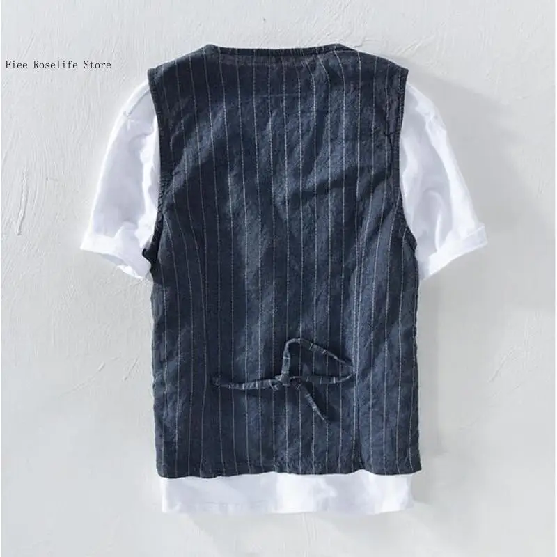 Rompi Linen Kasual Inggris unt - Men Formal Wear For Summer ulasan dan harga