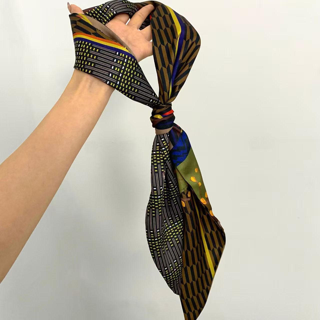 Syal Sutra Mewah Motif Cetak,  - Silk Tie Woven ulasan dan harga