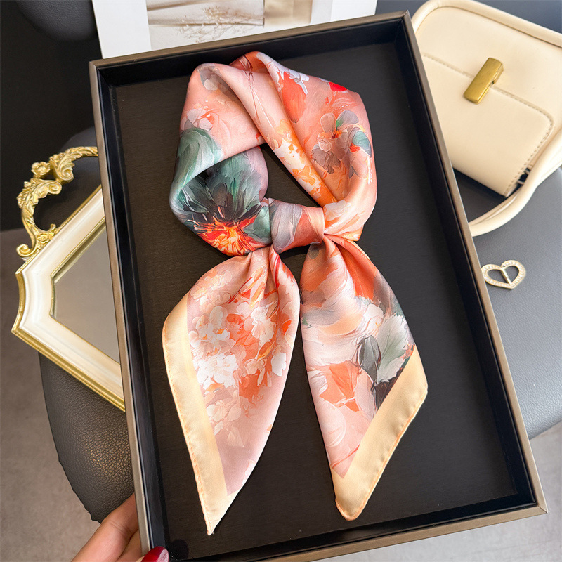 Kerudung Segi Empat Sutra Moti - Silk Tie Woven ulasan dan harga
