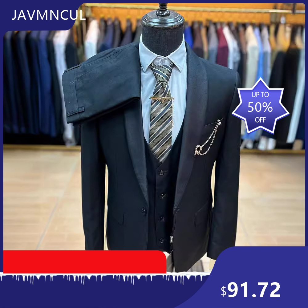 Setelan Jas Pria Slim Fit 3 Po - Men'S Formal Wear For Graduation ulasan dan harga
