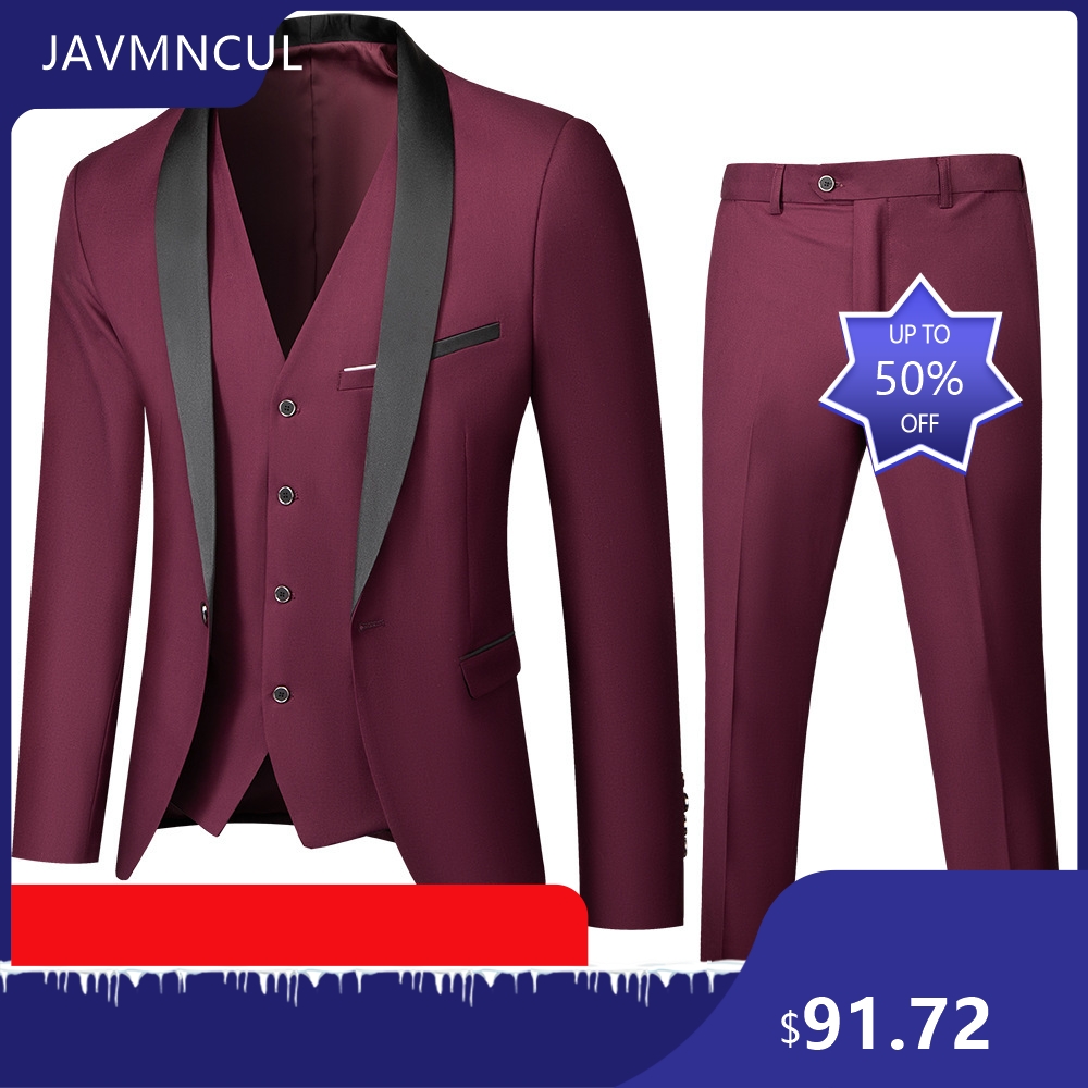 Setelan Jas Pria 3 Potong Mode - Men'S Formal Wear For Graduation ulasan dan harga