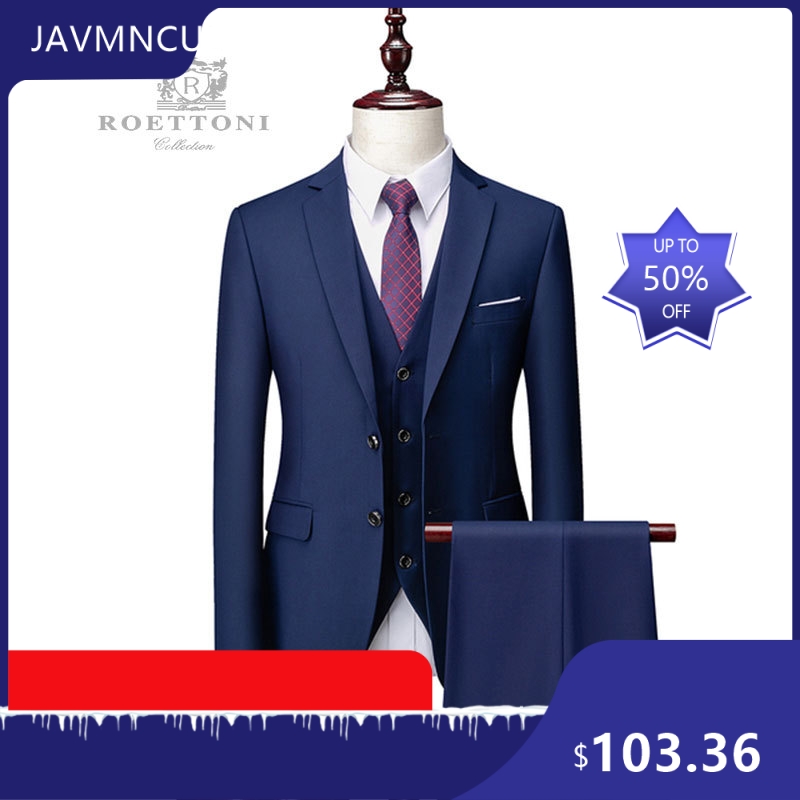 Setelan Jas Pria Slim Fit Prem - Men'S Formal Wear For Graduation ulasan dan harga
