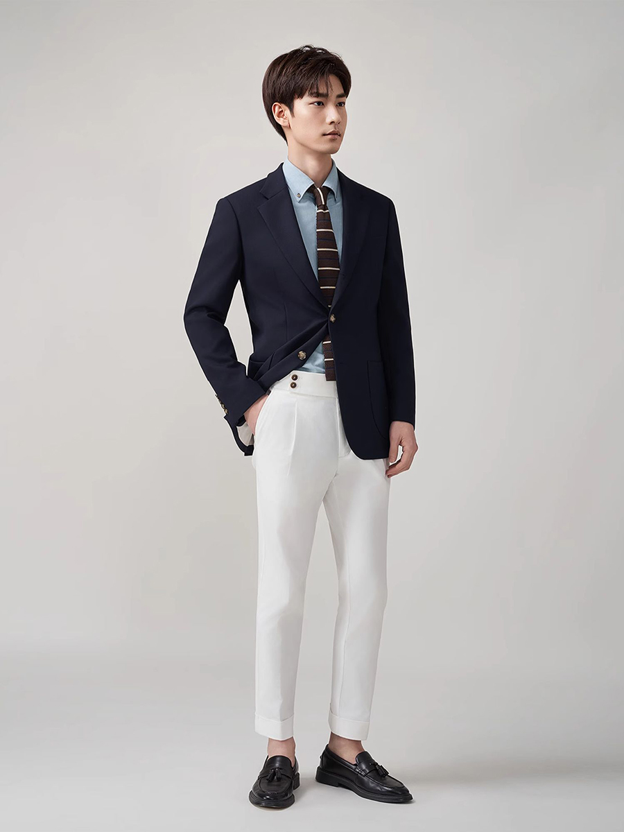 Blazer Wol 50% Pria untuk Rema - Men'S Formal Wear For Graduation ulasan dan harga