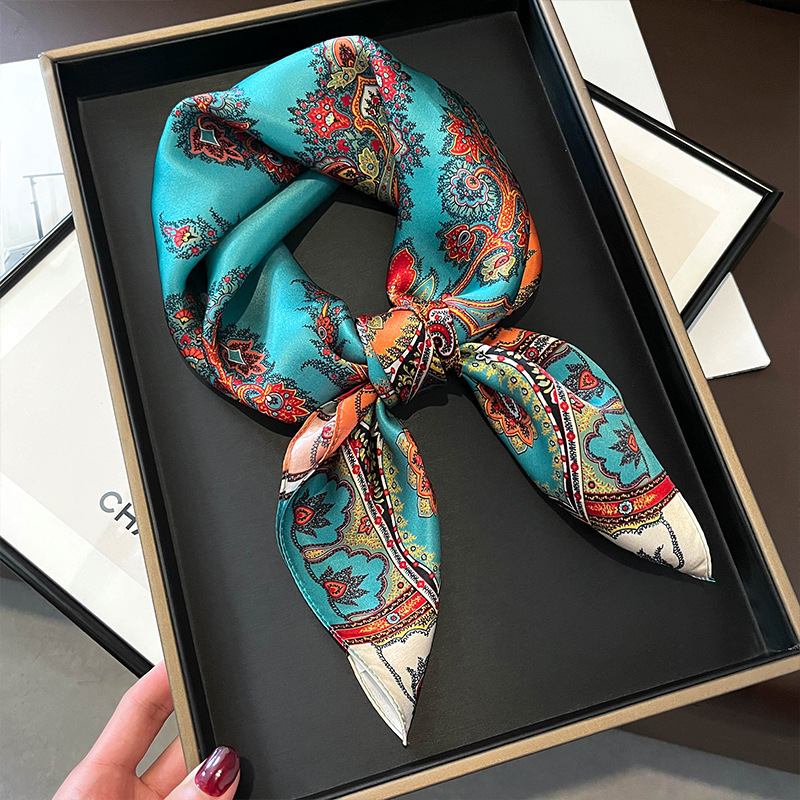 100% sutra asli syal persegi d - Silk Tie Woven ulasan dan harga