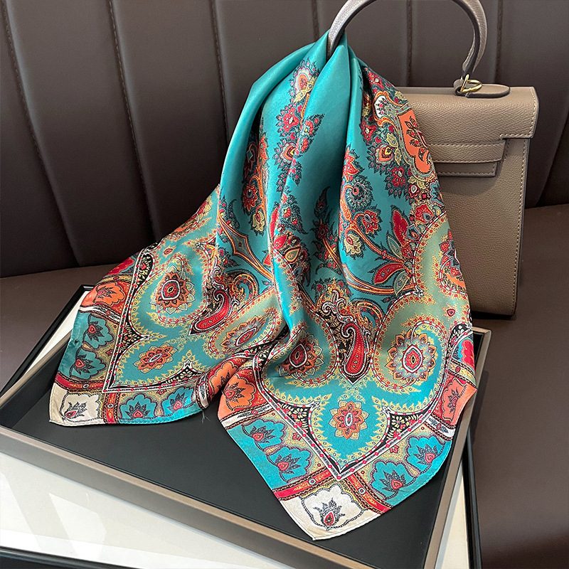 100% sutra asli syal persegi d - Silk Tie Woven ulasan dan harga