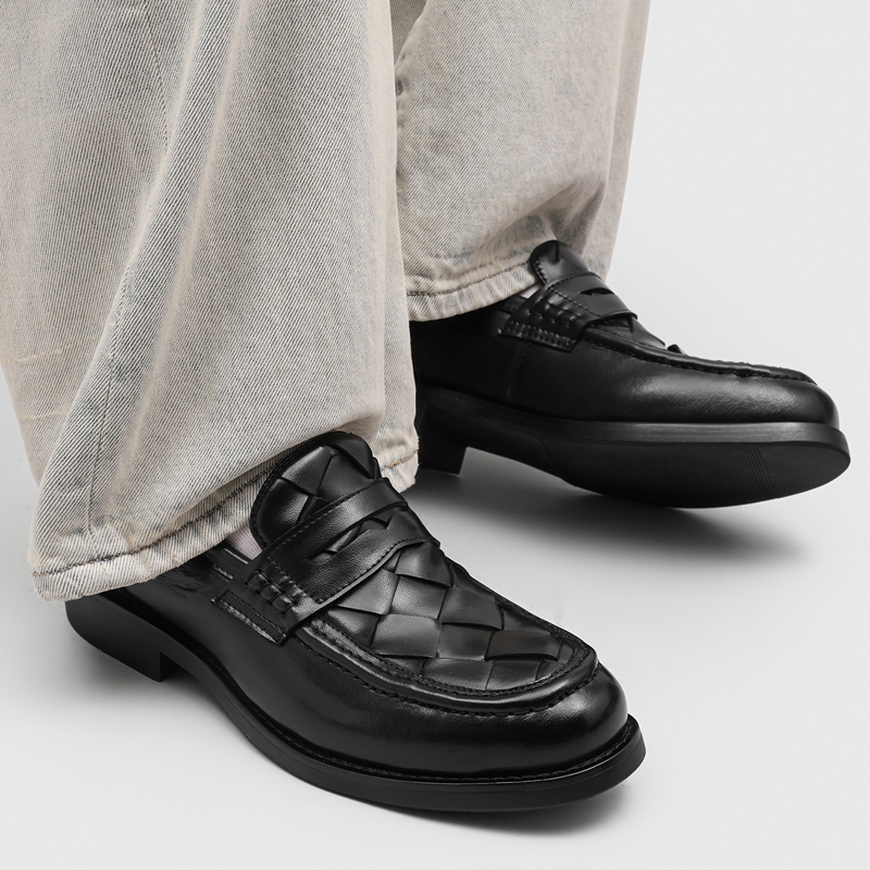 Sepatu Loafer Penny Rajutan Ta - Men Formal Wear For Summer ulasan dan harga