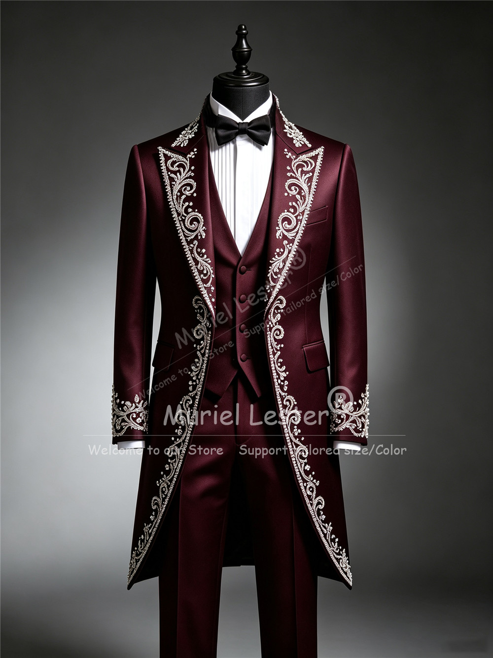 Jas Tuxedo Pria Berhias Krista - Men Formal Wear Clothes ulasan dan harga