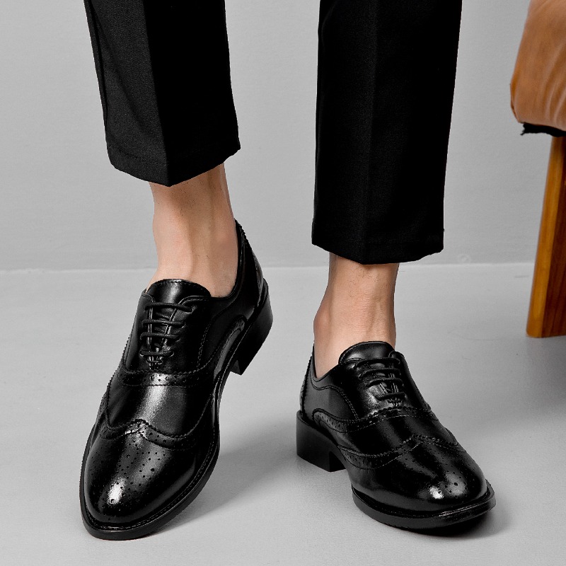 Sepatu Kulit Formal Gaya Klasi - Men'S Formal Office Wear Shoes ulasan dan harga