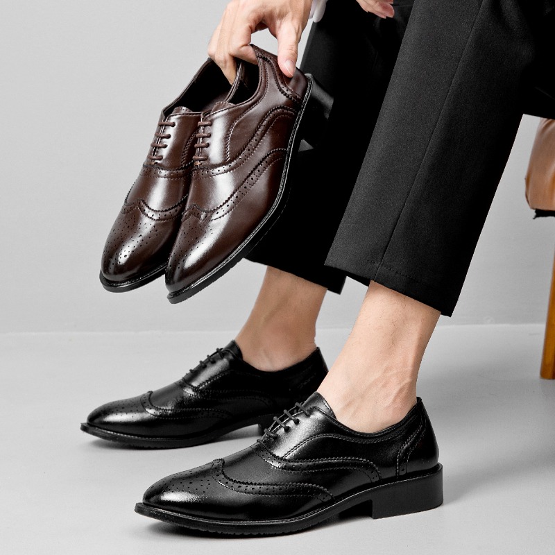 Sepatu Kulit Formal Gaya Klasi - Men'S Formal Office Wear Shoes ulasan dan harga