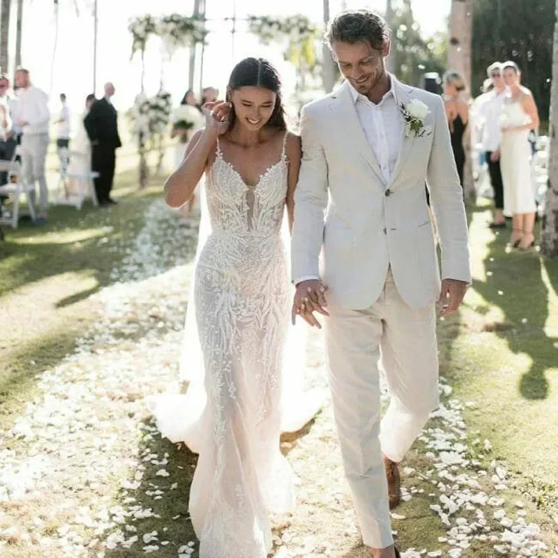 Linen tuksedo pernikahan pria, - Men Formal Wear For Summer ulasan dan harga