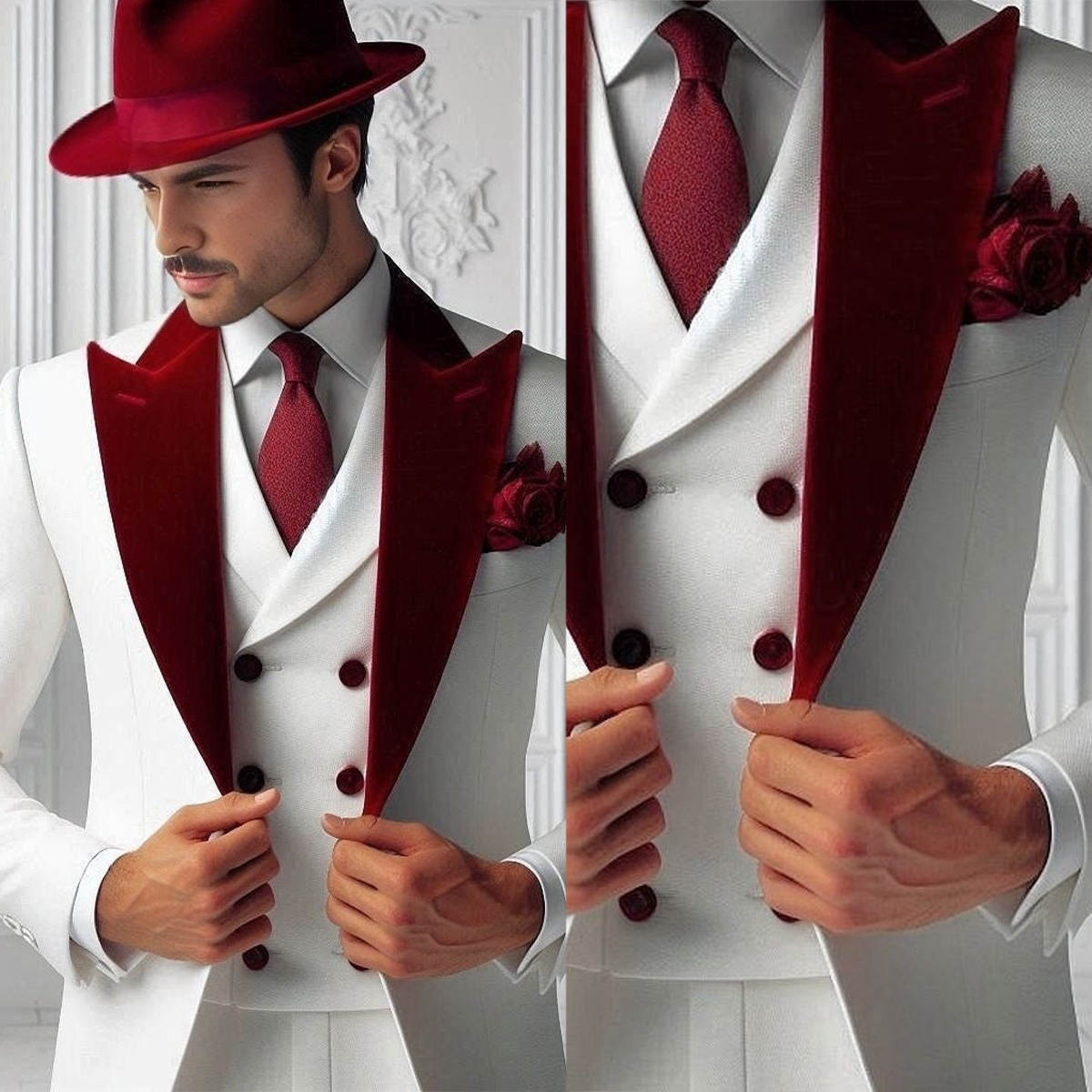 Jas Tuxedo Pria Formal Beludru - Men'S Formal Wear For Graduation ulasan dan harga