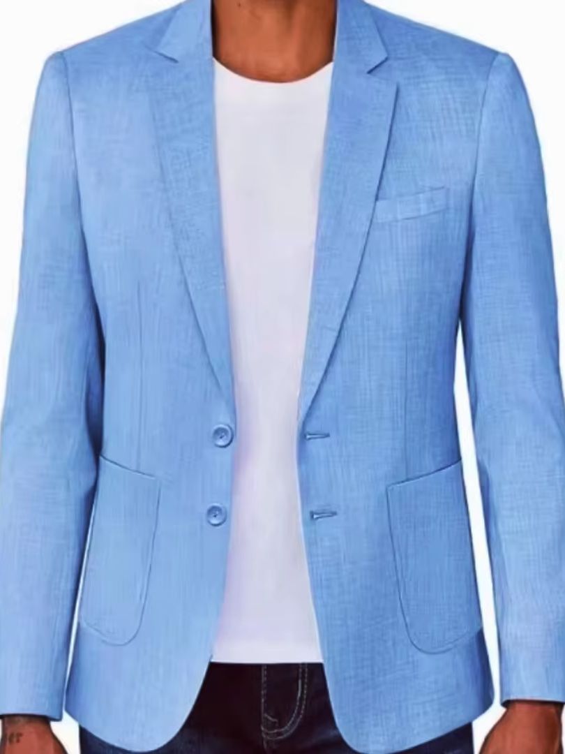 Blazer Linen Pria Slim Fit War - Men Formal Wear For Summer ulasan dan harga