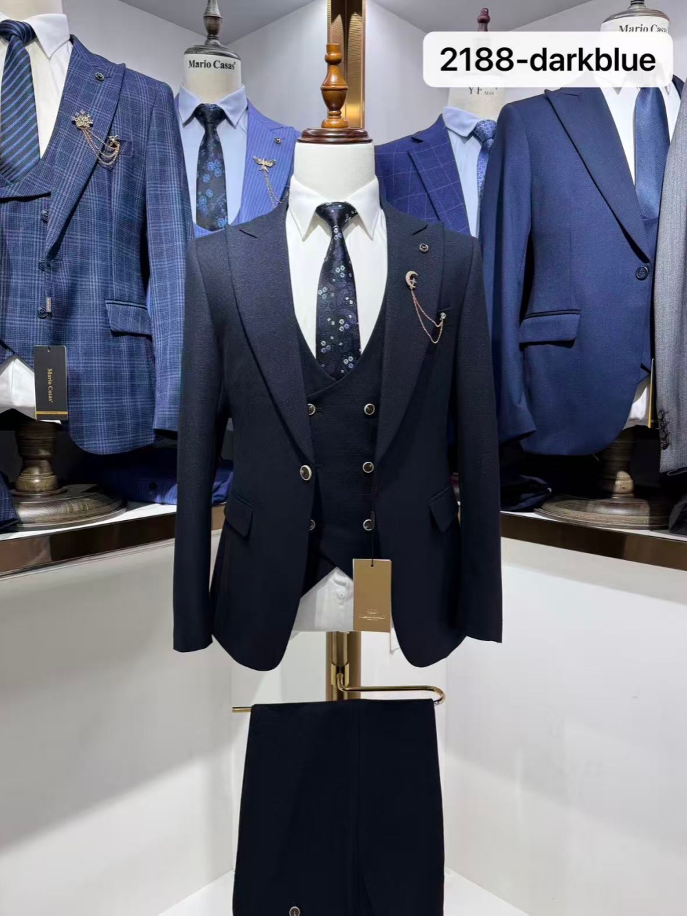 Setelan Jas Formal Pria Biru T - Men Formal Wear Clothes ulasan dan harga