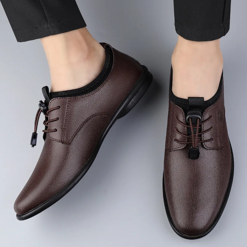 XIHAHA Sepatu Kulit Pria Sol L - Men'S Formal Office Wear Shoes ulasan dan harga
