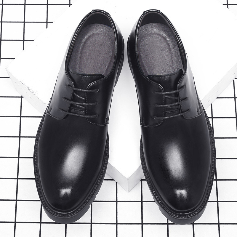 Sepatu Pria Kulit Hitam Model  - Men'S Formal Office Wear Shoes ulasan dan harga